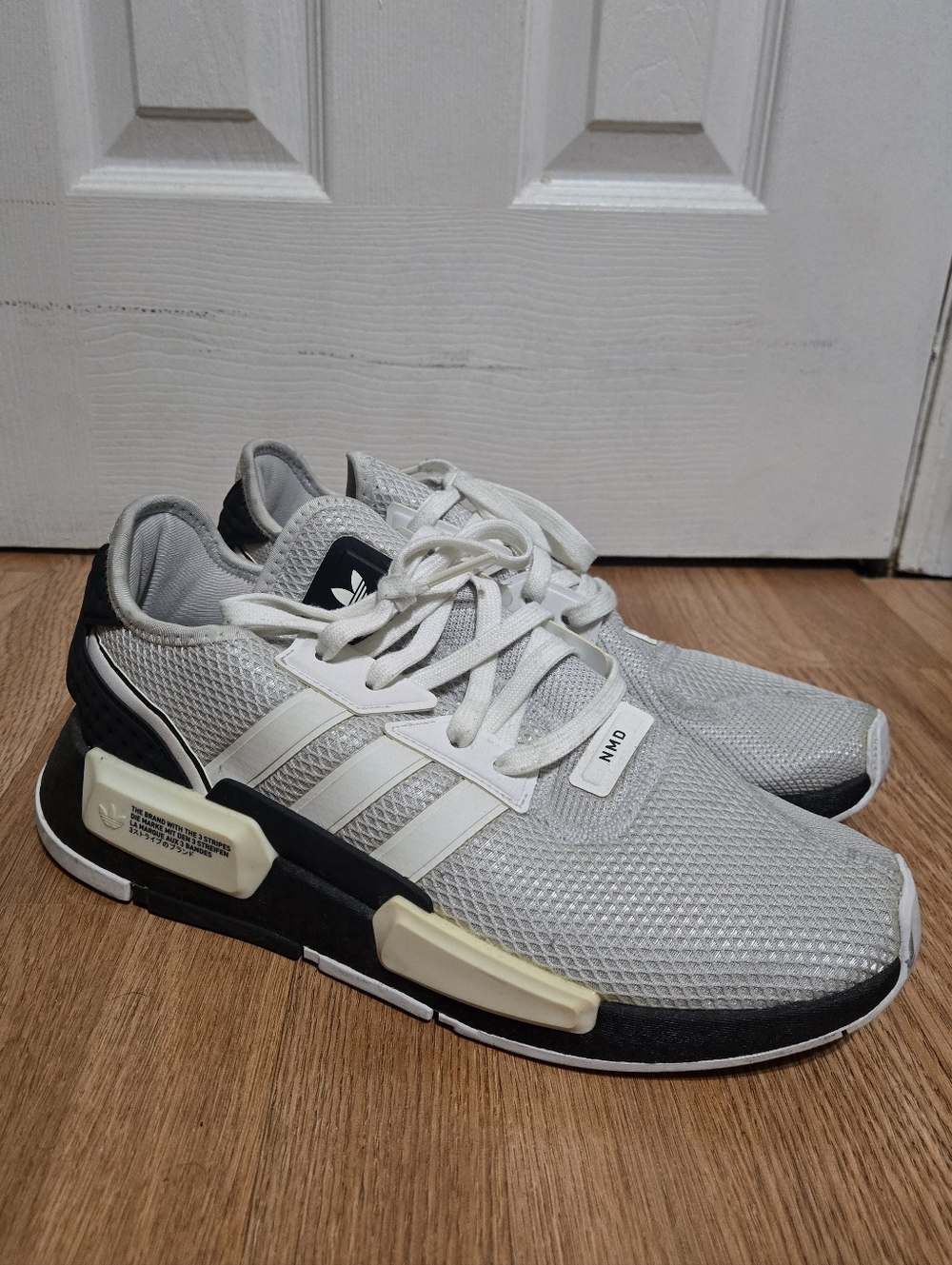 Adidas NMD Black Whitr And Grey Size 11 Mens - Picture 2 of 5